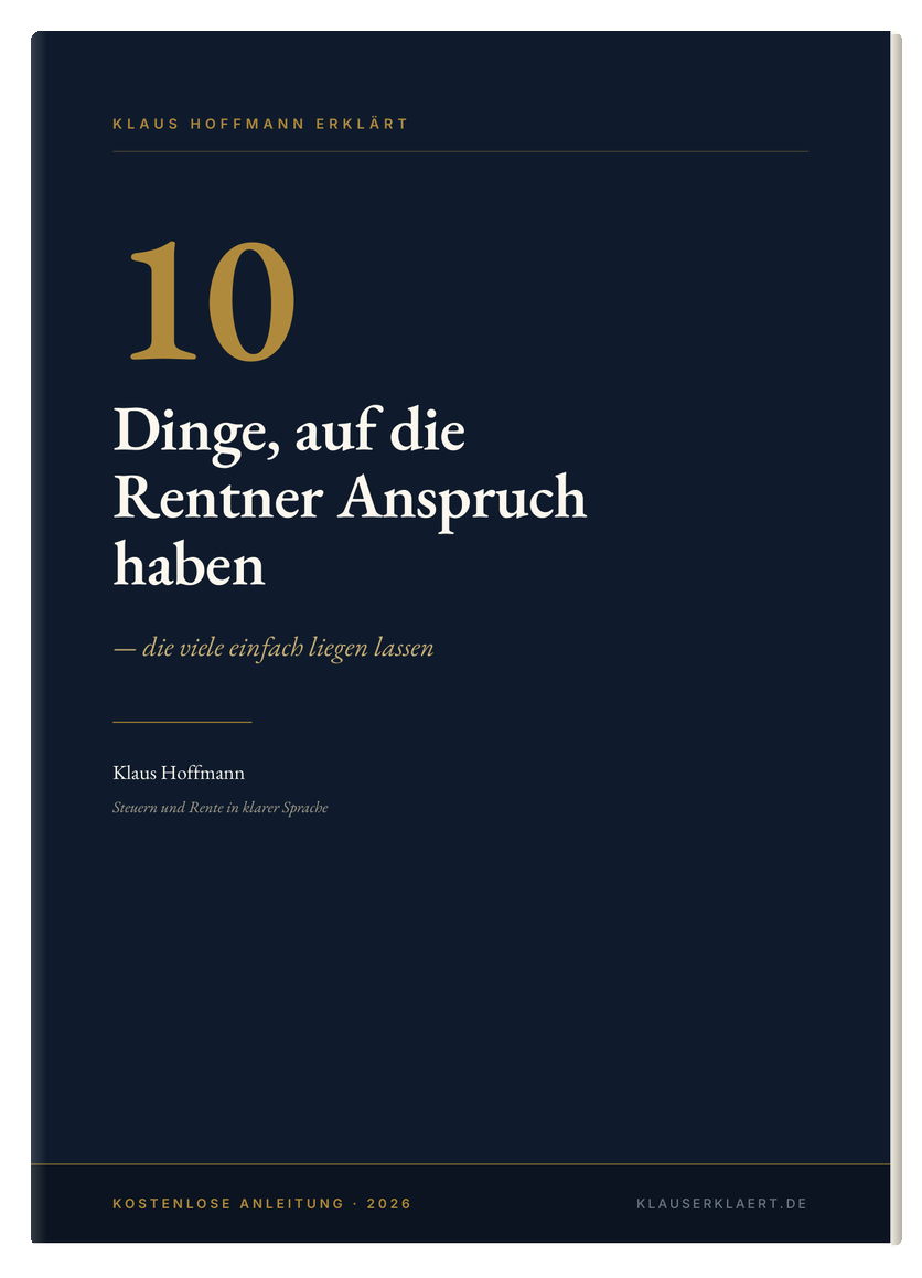Kostenlose Anleitung: 10 Dinge, auf die Rentner Anspruch haben — geprüft für 2026.